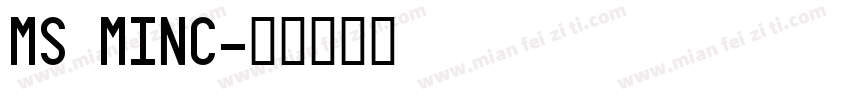 MS MINC字体转换